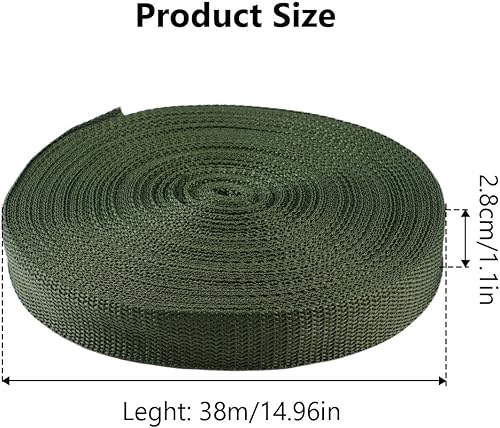 Orixo Sangles de Fixation pour Arbre de Jardin 38mx28mm, Bande D'attaches pour Plantes de Jardin, Attache d'arbre, pour Grandes Plantes, Support de Plantes, Lissage, Fixation (Vert) - Nail Gallerys