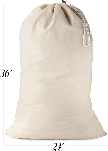 Handy Laundry Lot de 2 sacs à linge en coton, très résistants et lavables avec cordon de serrage pour sac de couchage, doublure de panier en lin, doublure de panier et voyage - Nail Gallerys
