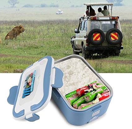 Zerodis Boîte Chauffante Lunch Box pour Voiture Électrique Boîte Déjeuner Thermique de 1.5L Boîte Alimentaires Boîte Repas Revêtement en Isolation pour voyager(24V-Bleu) - Nail Gallerys