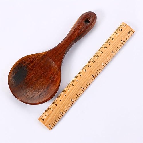 Spatule ronde en bois antiadhésive pour la cuisine et le service, 18 cm - Nail Gallerys