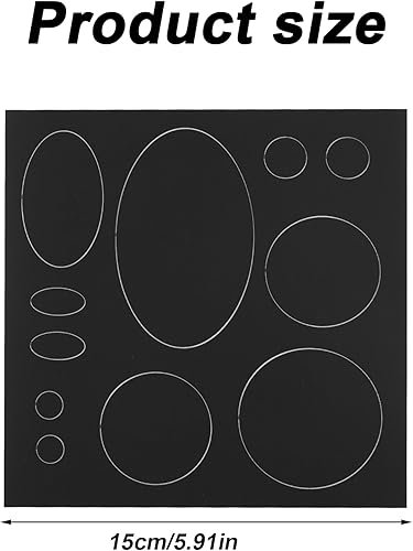 Gosknor 5 Feuilles Patchs Réparation pour Doudounes, Ronds et Ovales Nylon Auto-Adhésif Lavables pour doudounes Manteaux Tentes Vêtements Sacs Couchage(Noir) - Nail Gallerys