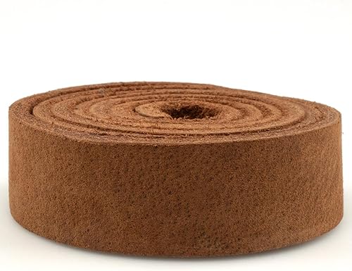 Craft County Sangles plates en cuir - Bricolage - Bricolage - Marron - 15 mm (4,6 m) - Nail Gallerys