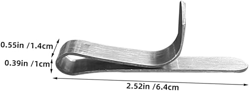 Garneck Lot De 8 Clips De Fixation Pour Anneaux À Gâteaux En Acier Inoxydable Argentés - Nail Gallerys