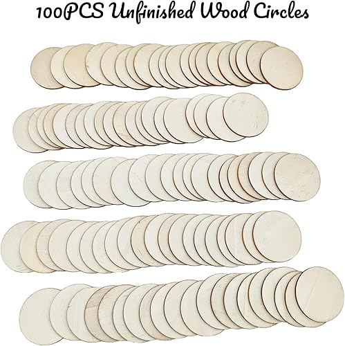 Lot de 15 disques ronds en bois brut pour travaux manuels, 25 cm, découpes rondes en bois pour peinture et décoration d'intérieur - Nail Gallerys