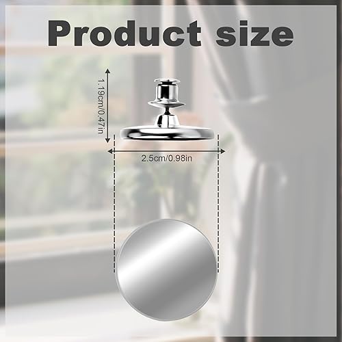 TOYMIS 8 Paires Bouton de Rideau Magnétique, Aimant pour Rideaux Solides Aimant pour Rideaux et Tentures Bouton de Retenue Magnétique pour Rideau de Draperie Empêche Les Rideaux d'Être Soufflés - Nail Gallerys