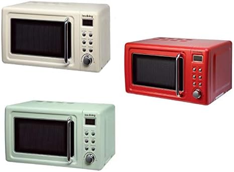 Innoliving Four à micro-ondes 20L INN-861, puissance 700 W, 6 niveaux de puissance, fonction décongélation rapide, minuterie 30 minutes, design compact et élégant, facile à utiliser (vert) - Nail Gallerys