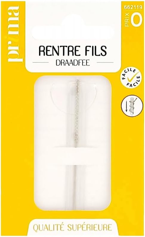 Prima Mercerie | Rentre-fils couture – Aiguille réparatrice pour fils tirés sur tissus et tricots - Nail Gallerys