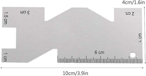 Règle de Jauge de Couture en Métal Règles de Couture Matelassage Quilting Règle pour Couture de Broderie et Traitement de l'Artisanat - Nail Gallerys