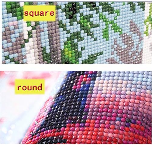 N&F Foret carré/Rond Complet 5D Bricolage Diamant Peinture Camion Violet 3D Broderie Point de Croix 5D Strass Maison - Nail Gallerys