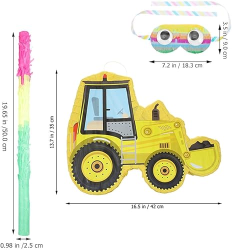 Alipis 1Ensemble Pinata De Construction Et Masque Bonbons Pour Anniversaire - Nail Gallerys