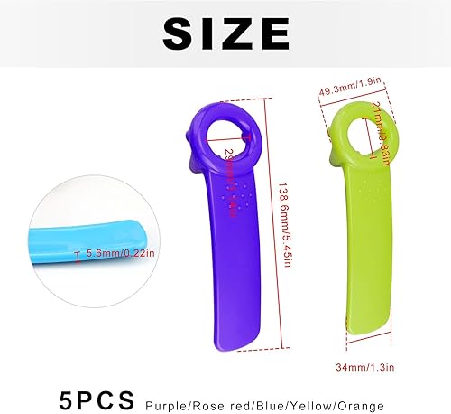 5 Pièces Ouvre Bocaux, ABS Ouvre Bocaux Manuel, Surface Lisse, Conserve Ouvre 5 Couleurs, Convient pour la Cuisine, le Bar, le Restaurant et Comme Accessoire Pratique de Camping et de Barbecue - Nail Gallerys