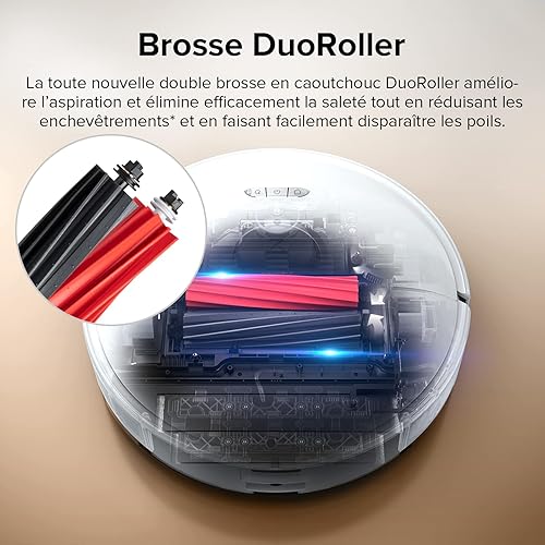 roborock S8 Aspirateur Robot Laveur 6000Pa Brosse Double avec Évitement d'obstacles par Lumière Structurée 3D, WiFi/Alexa/APP, pour Le Idéal Nettoyage des Tapis & des Cheveux (Mise à Niveau du S7) - Nail Gallerys