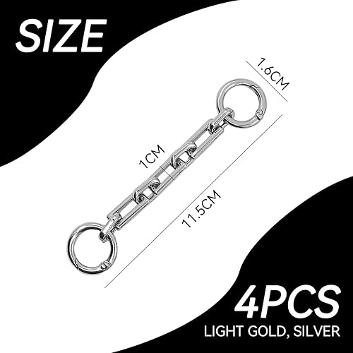 EHDWXVZM Chaîne D'Extension des Sacs en 4 Pièces, Chaîne De Sacs en Métal, Accessoires De Sacs, Chaîne De Sacs Simples Et Polyvalents, Matériaux De Sac De Bricolage. - Nail Gallerys