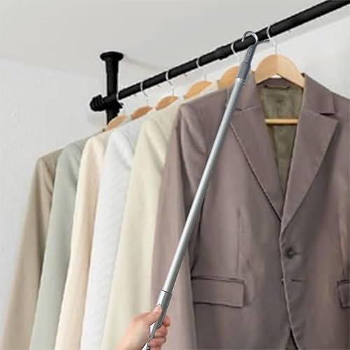 Ouvre-tringle télescopique pour fenêtre, 33-60 cm, réglable, pour rideaux, avec crochets - Nail Gallerys