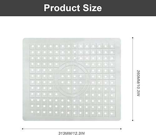 DEANKEJI Protege Evier, 31,4 x 26,1 cm Tapis Fond Evier, Silicone TPR Tapis D'évier de Cuisine, Convient pour le sol de L'évier de Cuisine, la Grille du Réfrigérateur, le Drain du Lave Vaisselle - Nail Gallerys