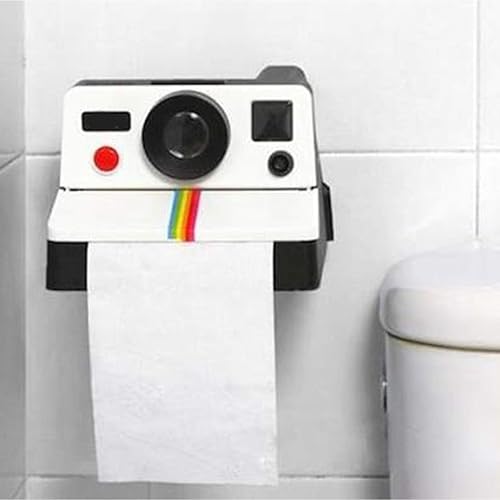 MULAIDI Porte-papier toilette rétro avec étagère pour appareil photo - Organiseur mural en plastique - Nail Gallerys