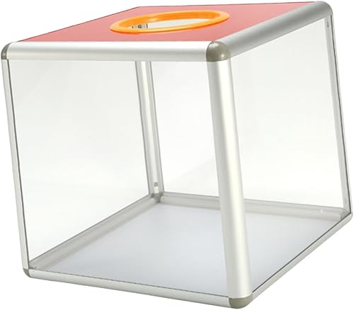 Folpus Boîte de tirage au sort Conteneur de stockage de Boîte de loterie transparente légère Urne de pour réunion annuelle Rassemblement Bureau à, Grand - Nail Gallerys