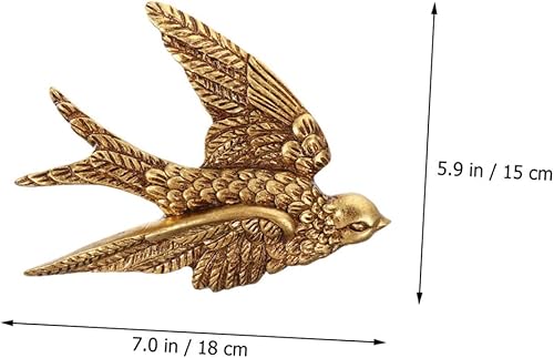 Mobestech Décoration Murale Suspendue Hirondelle Résine Rétro Artistique pour Maison Chambre Ornement Élégant pour Intérieur Extérieur - Nail Gallerys