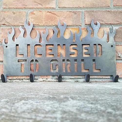 Etsy Porte-outils pour barbecue – Organisateur de cuisine extérieur personnalisé | Porte-couverts mural intérieur avec 5 crochets | Porte-couverts en métal avec logo pour barbecue et ustensiles de - Nail Gallerys