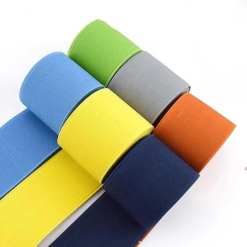 Bande élastique plate de 5 mètres, 20/25/30/40/50mm de large, pour coudre des accessoires de vêtements, Beige, 50mm - Nail Gallerys