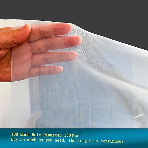CEHJZQRPL Tissu filtrant en Nylon, Filtre en Nylon de qualité Alimentaire de 20 à 500 Mailles(60 Mesh 267micron,1M by 1 Meter) - Nail Gallerys