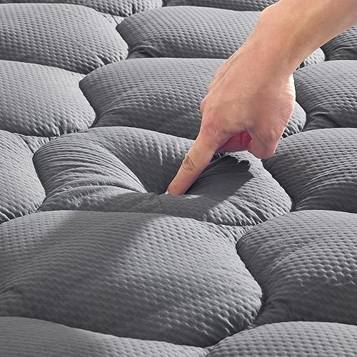 Protège-matelas - Respirant - Doux pour la peau - Lavable - 200 x 200 x 38 cm - Blanc - Nail Gallerys