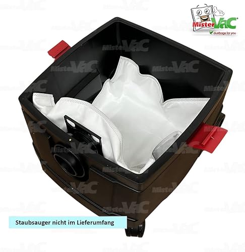MisterVac | compatible avec les sacs de rechange pour sacs d'aspirateur, 5 pièces Metabo Allessauger ASR 25 L SC - Nail Gallerys
