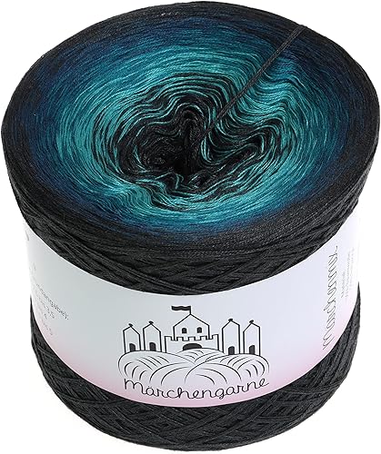 Lilu's Fil dégradé de couleur pierre porte-bonheur 300 g – 1140 m - Nail Gallerys