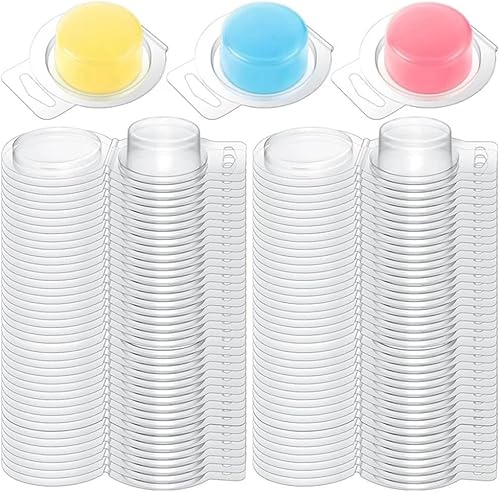 Lot de 100 récipients en plastique pour faire fondre la cire, savons et bombes de bain (100 pièces) - Nail Gallerys