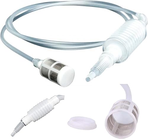 Siphon de Brassage,Siphon Filtre Tube,Vin Bière Syphon Silicone,Tuyau Syphon Filter,pour Fabrication de Vin et de Bière,Distributeur Tuyau Réutilisable Plastique D'aspiration Vinification Outils,2m - Nail Gallerys