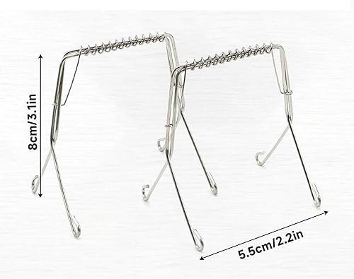 10 pinces à Roulade en Acier inoxydable Réutilisables,Bâtonnets de Barbecue Acier Inoxydable 304,Brochettes à Roulade Aiguilles,Aux Brochettes de Roulade,Alternative à la ficelle - Nail Gallerys