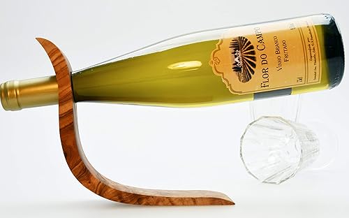 Figura Santa B-Ware: Support à vin LaOla en Bois d'olivier Fin 24 x 8 cm - Nail Gallerys