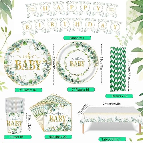 Ensemble de 72 pièces de vaisselle pour fête de piscine, fournitures de décoration de fête sur le thème de la plage, comprenant assiettes, tasses, serviettes, nappe, bannière, flamant rose hawaïen - Nail Gallerys