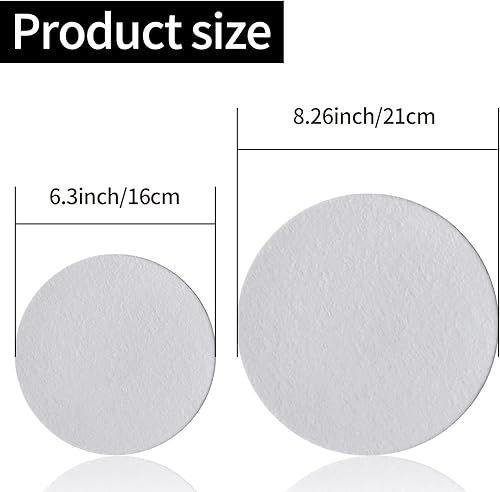 Lot de 2 Supports à Gâteau en Carton - Planches Rondes, Cake Board, Tambour à Gâteau, Plateau (21 cm + 16 cm) - Nail Gallerys