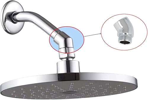 Bras de douche coudé pour douchette à main et douche murale Angle 30° G1/2 Rallonge de pommeau de douche - Nail Gallerys