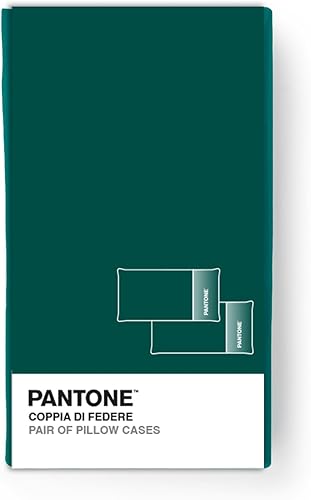 Pantone - Taies d'oreiller d'oreiller de lit 50 x 80 cm Coton 100% certifié OekoTex, Housse de Coussin de lit, 2 pièces, Frais Respirants, taie d'oreiller avec Rabat de 20 cm, Linge de lit Doux et - Nail Gallerys
