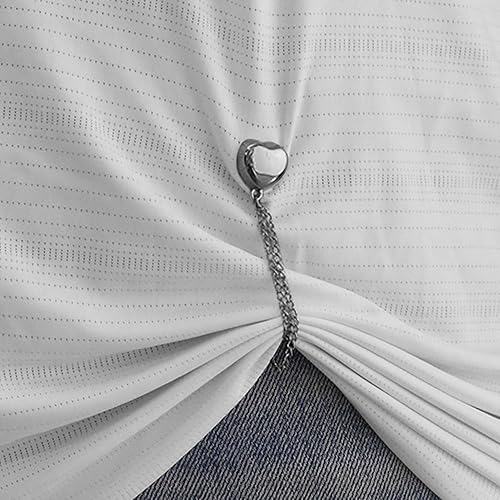 XIAOXIAOYU Broches magnétiques pour vêtements, pinces magnétiques pour manches de chemises, fermoirs magnétiques en forme de cœur, fermoirs élégants pour chemises, boucle de fixation - Nail Gallerys