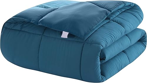 AYSW Couette Réversible 4 Saisons 450g/m² Microfibre 220x240 cm Hypoallergénique Bleu Lac Couette Hiver Matelassées Couverture Construction Box-Stitching Edredon Épais 2 Personnes - Nail Gallerys