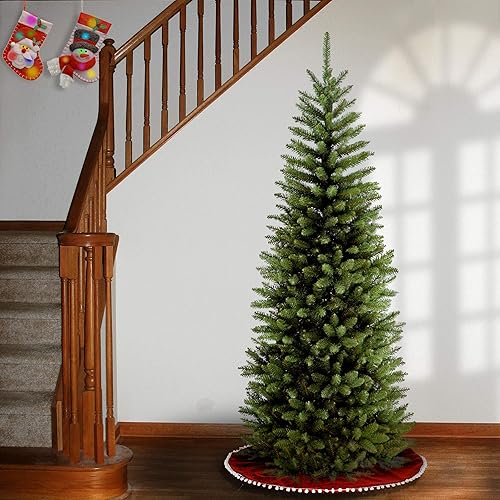 National Tree Company Kingswood Sapin de Noël artificiel avec support en forme de crayon de pin Vert 1,8 m - Nail Gallerys