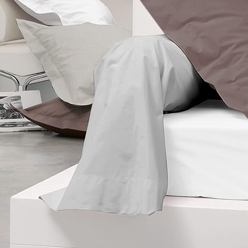 Linnea Taie de traversin uni 230X43 cm 100% Coton Alto Calcium - Nail Gallerys