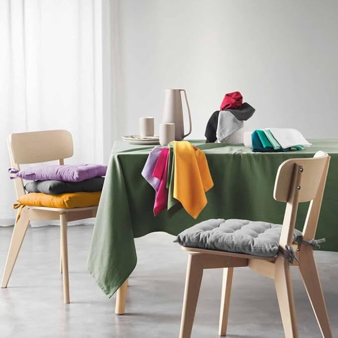 Lot de 3 Serviettes de Table 'Mistral' 40x40cm Bleu Canard - Nail Gallerys