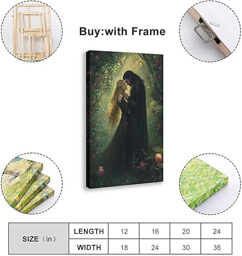 VBQHIR Poster sur toile Hades et Persephone - Décoration de chambre à coucher - 30 x 45 cm - Nail Gallerys