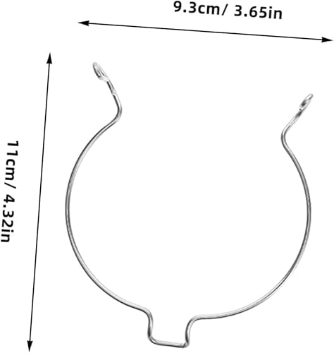 ULTECHNOVO 10 Pièces Le Joint Peut se déformer Boucle de Fixation en Acier Inoxydable Fil de Verrouillage du Pot Boucle de Verrouillage du récipient en Verre - Nail Gallerys