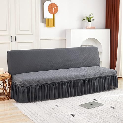 Meigeh Housse de canapé clic clac Housse canapé sans accoudoir Extensibles Housse canapé-lit sans Bras - Nail Gallerys