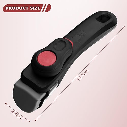Noxtioanip Poignée Amovible, Poignée de poêle Anti Brûlure, Manche Détachable Remplacement Ergonomique, Maximum de Chargement 5 kg, Accessoire de Cuisine, pour Casseroles, Poêles, Marmites - Nail Gallerys