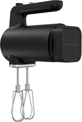 Kitchenaid Batteur à main sans fil - Kitchenaid Go - Batteur à main sans fil avec 7 niveaux de vitesse - Avec batterie - Noir - Nail Gallerys