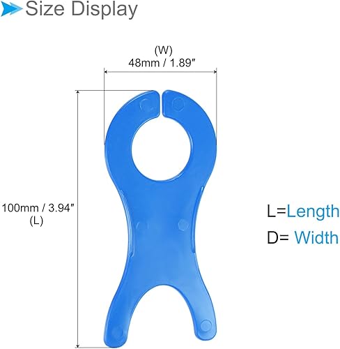 CoCud Planche à Enrouler La Laine, 10 X 4,8 cm, Plaque D'Enroulement de Fil En Plastique, Bobines, Accessoire de Couture, Outils de Tricot Ménagers, 5 Couleurs, 10 Pcs - Nail Gallerys