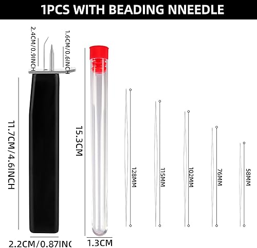 Outil de nœud de perles pour la fabrication de bijoux - Outil de tissage de perles pratique - Outil de nœud rapide - Aiguilles à perles pour enfiler des perles pour bijoux DIY - Bracelet de cheville - Nail Gallerys
