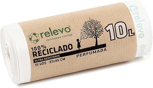 Sacs Poubelles Résistants Relevo, Durables avec Résistance jusqu’à 100 kg, Sacs en Plastique Anti-Fuites, Grande Capacité 150 L - Nail Gallerys