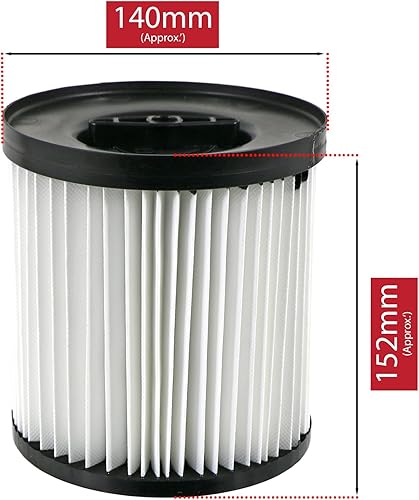 SPARES2GO Kit filtre cartouche + manchon mousse pour aspirateur Mac Allister MWDV-16 16L MWDV-20 L-A 20L MWDV-30 L-A 30L - Nail Gallerys